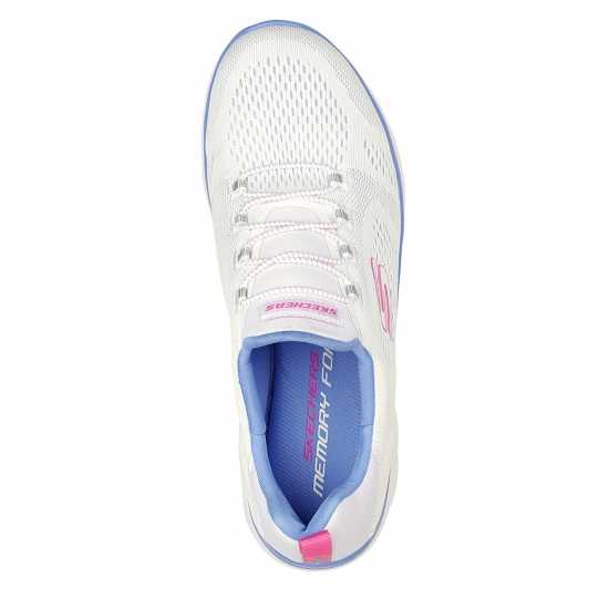 Skechers Engineered Mesh Bungee Slip-On W M Runners Womens Бяло/Розово Дамски маратонки