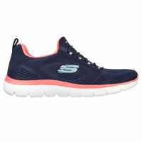 Skechers Engineered Mesh Bungee Slip-On W M Runners Womens Морско синьо/Розово 