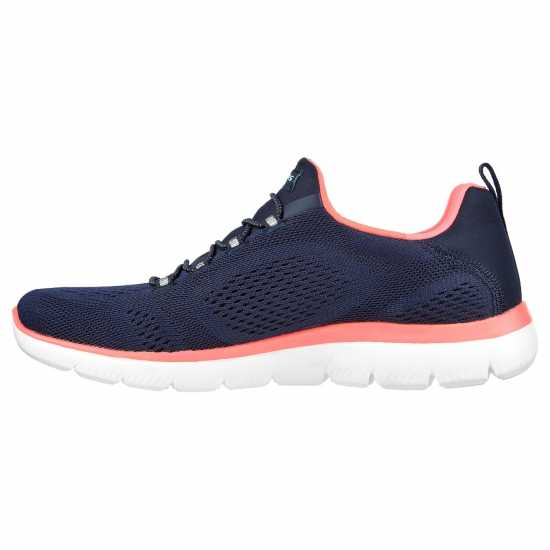 Skechers Engineered Mesh Bungee Slip-On W M Runners Womens Морско синьо/Розово 