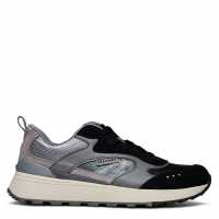 Skechers Duraleather & Mesh W Suede Overlays Low-Top Trainers Womens