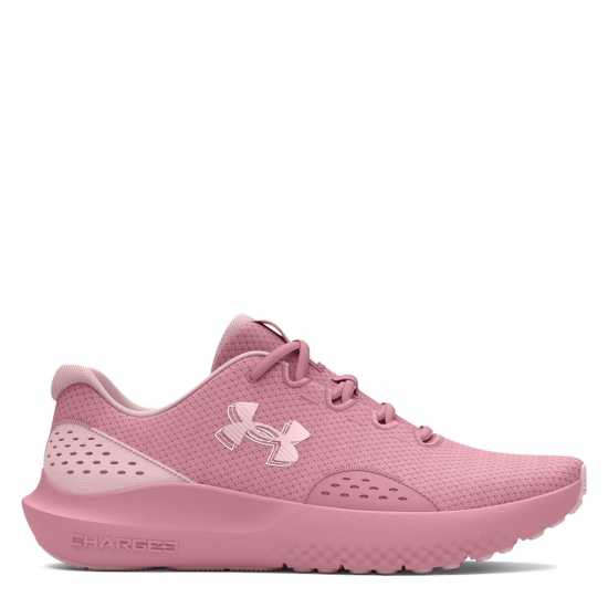 Under Armour Surge 4 Running Shoes Womens Розово Еликсир Дамски високи кецове