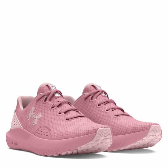 Under Armour Surge 4 Running Shoes Womens Розово Еликсир Дамски високи кецове