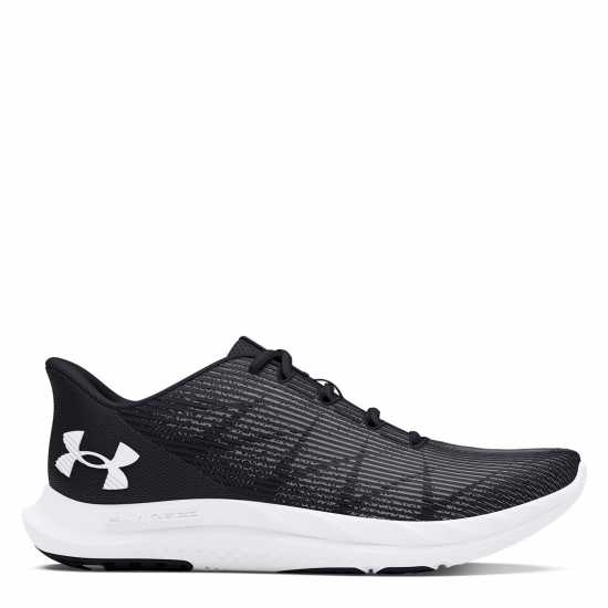 Under Armour Speed Swift Running Shoes Womens Черно/Бяло Дамски високи кецове