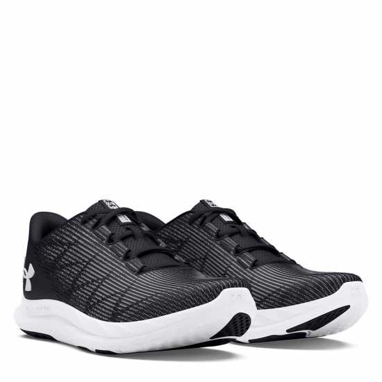 Under Armour Speed Swift Running Shoes Womens Черно/Бяло Дамски високи кецове