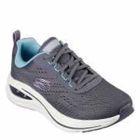 Skechers Engineered Mesh Lace-Up W Air-Cool Runners Womens Сиво/Синьо 