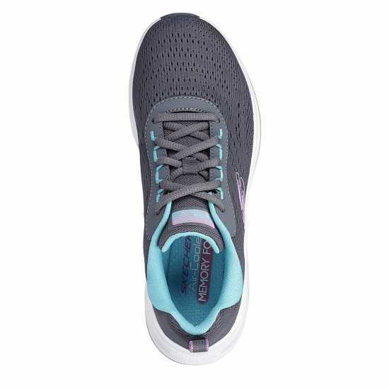 Skechers Engineered Mesh Lace-Up W Air-Cool Runners Womens Сиво/Синьо 