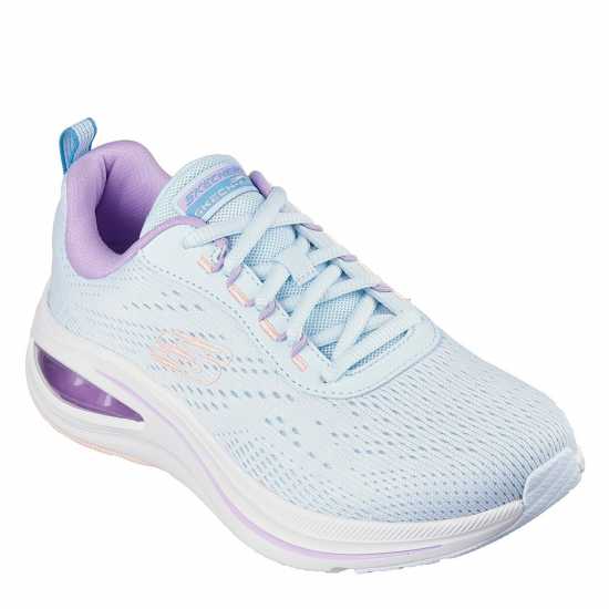 Skechers Engineered Mesh Lace-Up W Air-Cool Runners Womens L син Мш / Мул Дамски високи кецове