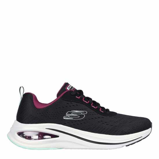 Skechers Engineered Mesh Lace-Up W Air-Cool Runners Womens Черно/Розово Дамски високи кецове