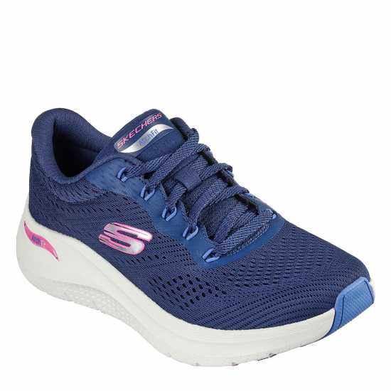 Skechers Arch Fit 2.0 - Big League Морско синьо/ Розово Дамски високи кецове