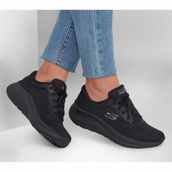 Skechers Arch Fit 2.0 - Big League Трикратно черно Дамски високи кецове