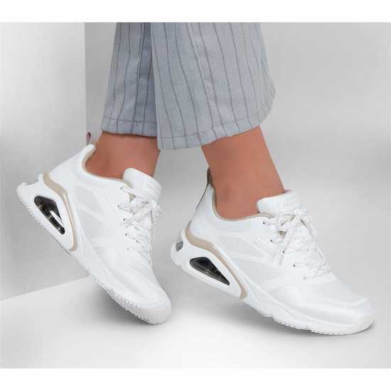 Skechers Tres-Air Uno - Revolution-Airy Бяло/Бежово Дамски високи кецове