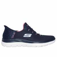 Skechers Slip-Ins: Summits - Diamond Dream Морско синьо/Розово Дамски високи кецове