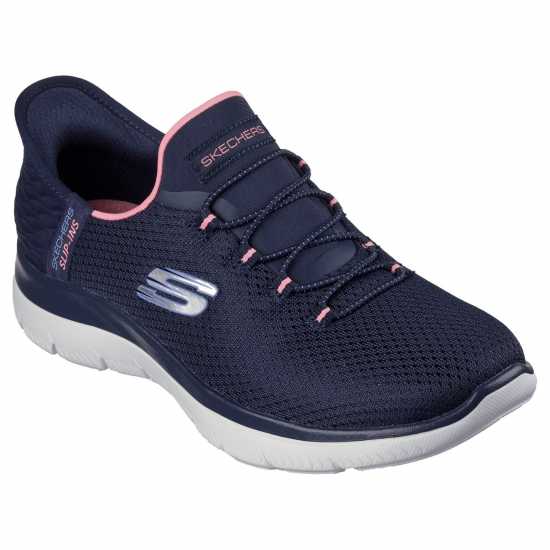 Skechers Slip-Ins: Summits - Diamond Dream Морско синьо/Розово Дамски високи кецове