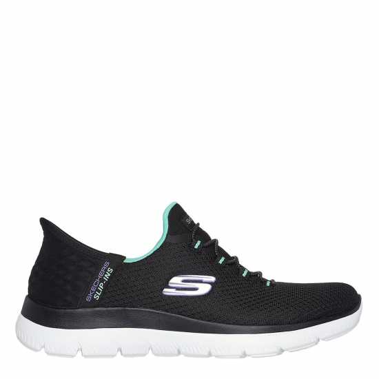 Skechers Slip-Ins: Summits - Diamond Dream Black/Turquoise 