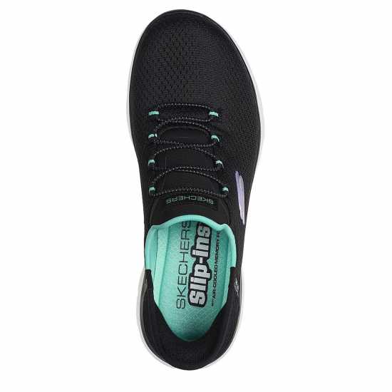 Skechers Slip-Ins: Summits - Diamond Dream Black/Turquoise 