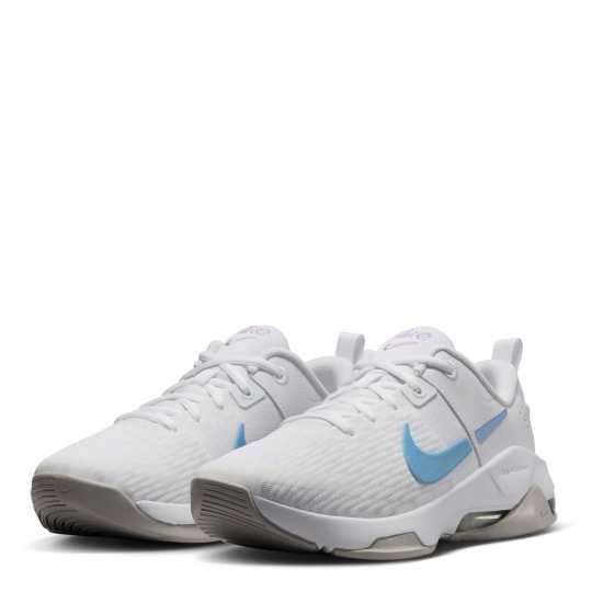 Nike Мъжки Спортни Обувки Zoom Bella 6 Premium Womens Training Shoes Бяло/Синьо Дамски високи кецове