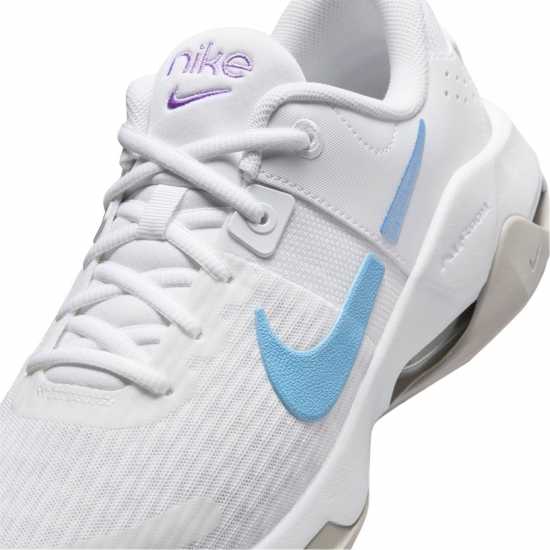 Nike Мъжки Спортни Обувки Zoom Bella 6 Premium Womens Training Shoes Бяло/Синьо Дамски високи кецове