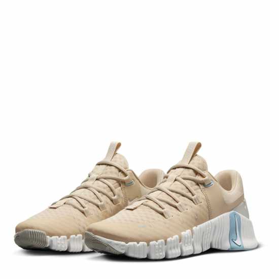 Nike Free Metcon 5 Training Shoes Sanddrift/White Дамски високи кецове