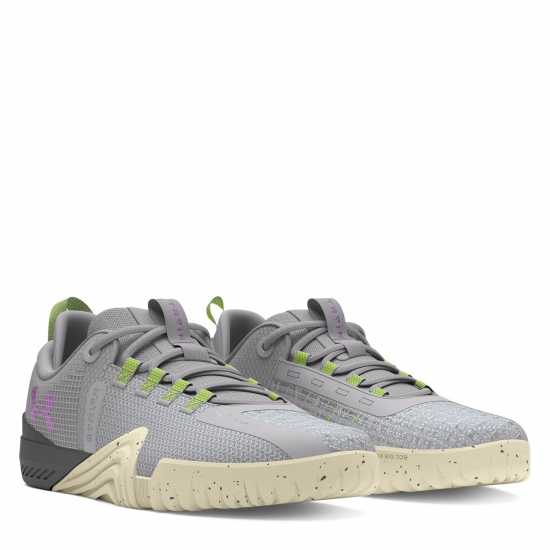 Under Armour Reign 6 Training Shoes Womens Сив/Жълт/Лилав Дамски високи кецове