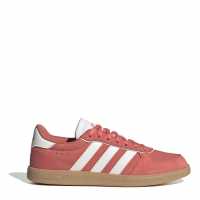 Adidas Breaknet Sleek Suede Trainers Womens Аличино/Бяло/Гума Дамски високи кецове