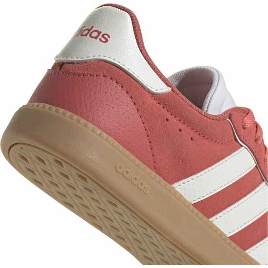 Adidas Breaknet Sleek Suede Trainers Womens Аличино/Бяло/Гума Дамски високи кецове