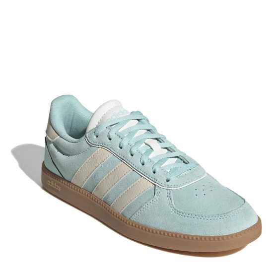 Adidas Breaknet Sleek Suede Trainers Womens Аква / Бяло / Гума 