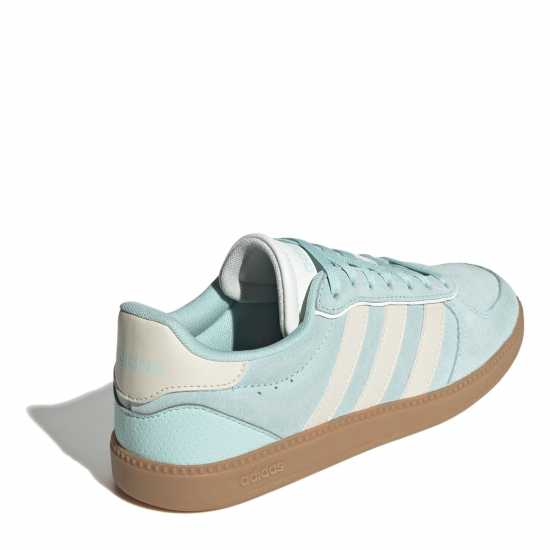 Adidas Breaknet Sleek Suede Trainers Womens Аква / Бяло / Гума 