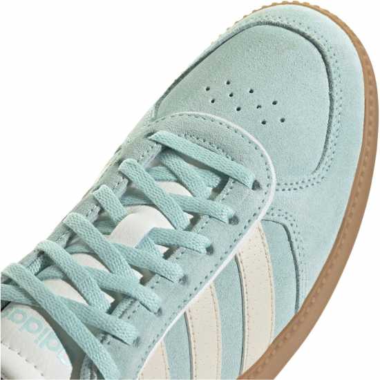 Adidas Breaknet Sleek Suede Trainers Womens Аква / Бяло / Гума 