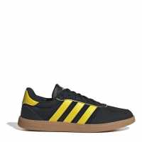 Adidas Breaknet Sleek Suede Trainers Womens Черно/Жълто/Гума 