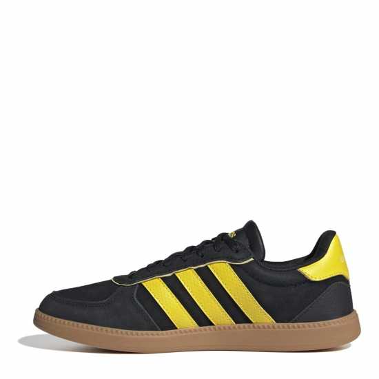 Adidas Breaknet Sleek Suede Trainers Womens Черно/Жълто/Гума 