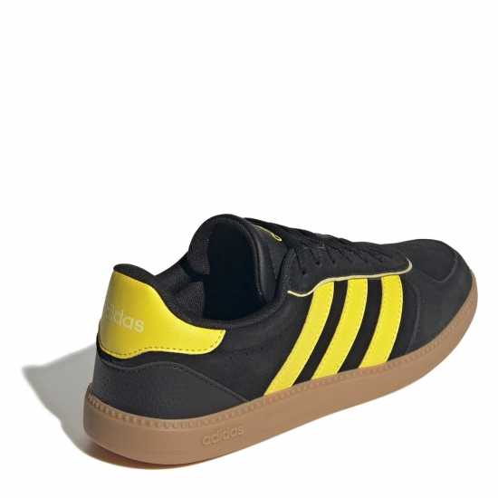 Adidas Breaknet Sleek Suede Trainers Womens Черно/Жълто/Гума 