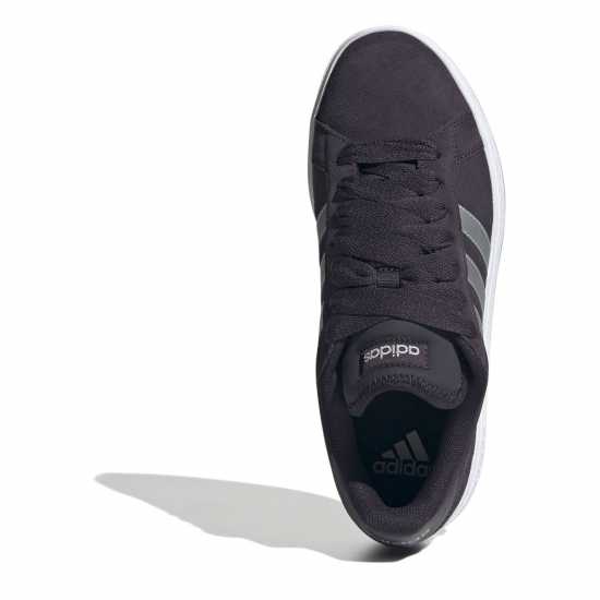 Adidas Мъжки Маратонки Grand Court Base 00S Womens Trainers Черно/Металик/Гума Дамски високи кецове