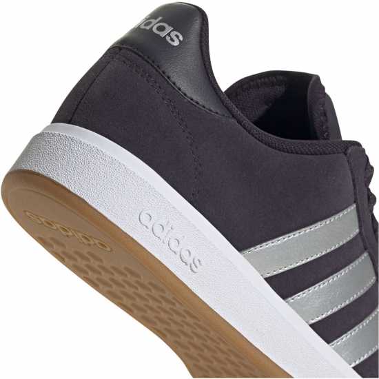 Adidas Мъжки Маратонки Grand Court Base 00S Womens Trainers Черно/Металик/Гума Дамски високи кецове