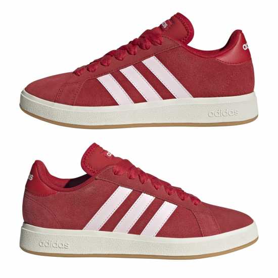 Adidas Мъжки Маратонки Grand Court Base 00S Womens Trainers Алица/Розово Дамски високи кецове