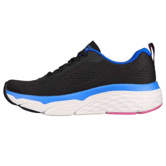 Skechers Max Cushioning Elite Low-Top Trainers Womens Черно/ Синьо Дамски високи кецове