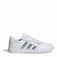 adidas Breaknet Sleek Women's Trainers Бяло/сребро Дамски високи кецове