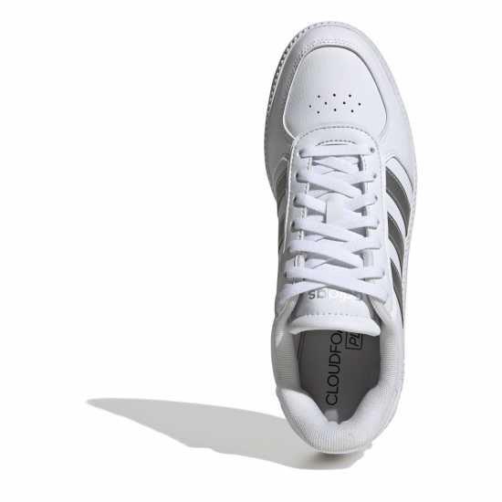 adidas Breaknet Sleek Women's Trainers Бяло/сребро Дамски високи кецове