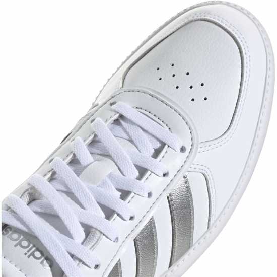 adidas Breaknet Sleek Women's Trainers Бяло/сребро Дамски високи кецове