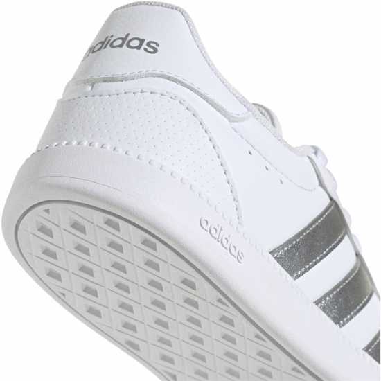 adidas Breaknet Sleek Women's Trainers Бяло/сребро Дамски високи кецове