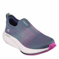 Skechers Engineered Knit Slip On W Haptic Pr Runners Womens Морско синьо/Розово 