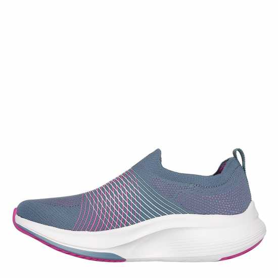 Skechers Engineered Knit Slip On W Haptic Pr Runners Womens Морско синьо/Розово 