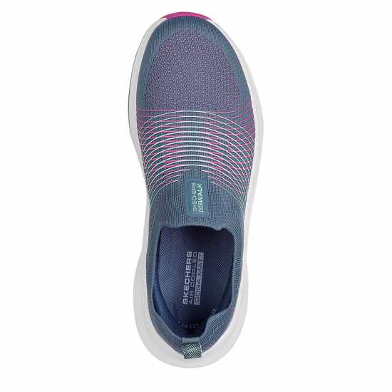 Skechers Engineered Knit Slip On W Haptic Pr Runners Womens Морско синьо/Розово 