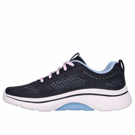 Skechers Arch Fit Engineered Mesh Lace Up Runners Womens Черно/Синьо 