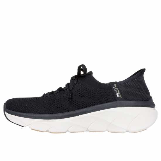 Skechers Маратонки Без Връзки D Lux Walker 2.0 Slip On Trainers Womens Черно/Кафяво Дамски маратонки