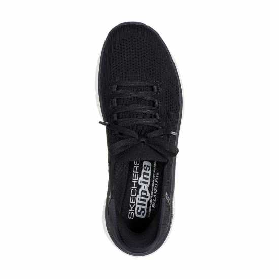 Skechers Маратонки Без Връзки D Lux Walker 2.0 Slip On Trainers Womens Черно/Кафяво Дамски маратонки