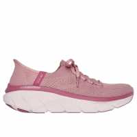 Skechers Маратонки Без Връзки D Lux Walker 2.0 Slip On Trainers Womens Тъмно малиново Дамски маратонки