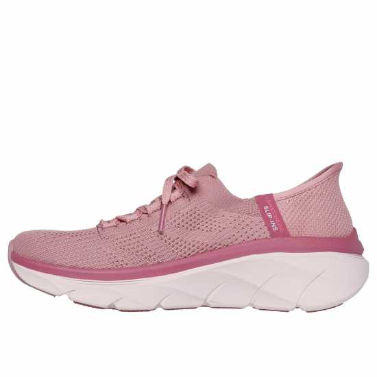 Skechers Маратонки Без Връзки D Lux Walker 2.0 Slip On Trainers Womens Тъмно малиново Дамски маратонки