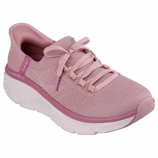 Skechers Маратонки Без Връзки D Lux Walker 2.0 Slip On Trainers Womens Тъмно малиново Дамски маратонки