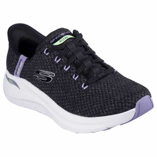 Skechers Маратонки Без Връзки Arch Fit 2.0 Slip On Trainers Womens Черно/Многоцветно Дамски маратонки