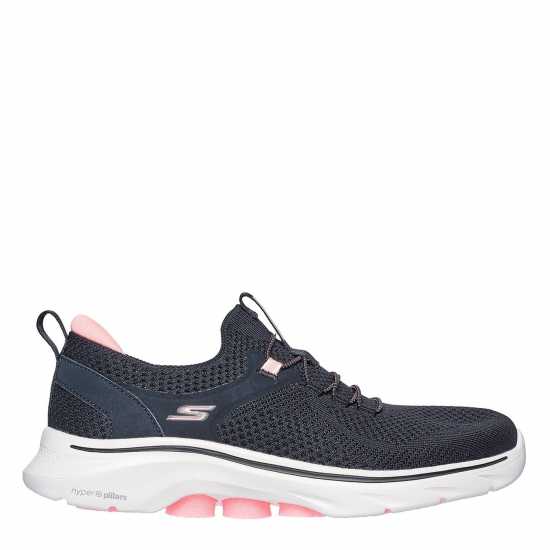 Skechers Маратонки Без Връзки Go Walk 7 Slip On Trainers Womens Черно/ Розово Дамски високи кецове